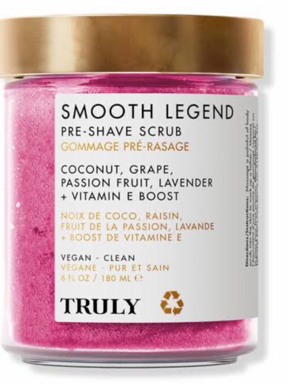TRULY Smooth Legend Pink Pre-Shave Exfoliating Scrub